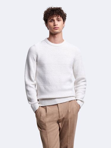 Pull col rond en coton mélangé - Devred - Modalova