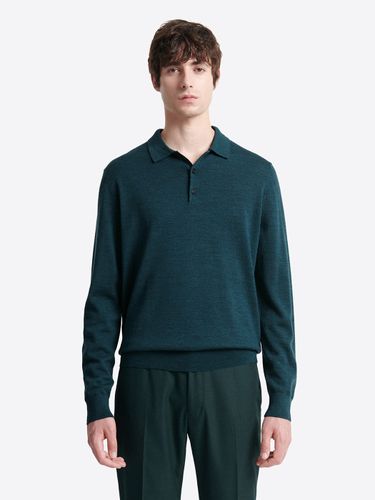 Pull col boutonné en laine mérinos - Devred - Modalova