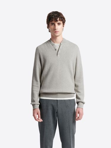 Pull col teddy boutonné en coton - Devred - Modalova
