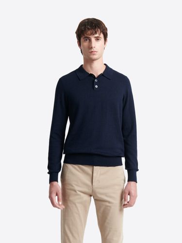 Polo boutonné en maille coton-cachemire - Devred - Modalova