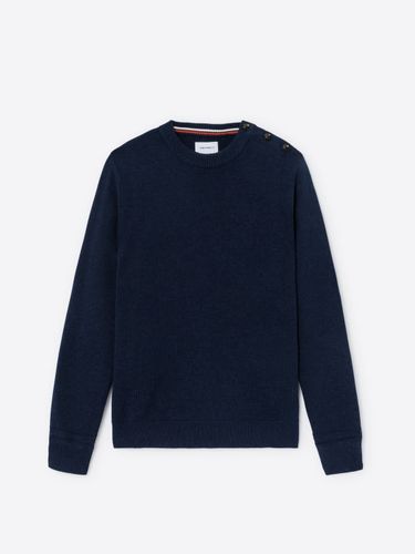 Pull épaule boutonnée en coton bio - Devred - Modalova