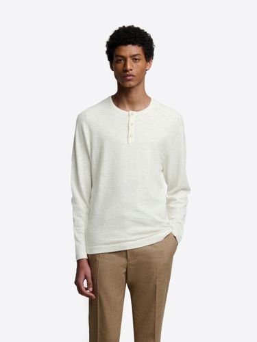 Pull col tunisien en coton flammé - Devred - Modalova