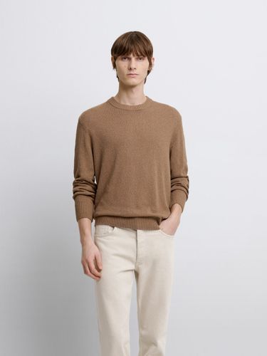 Pull col rond en coton-lin - Devred - Modalova