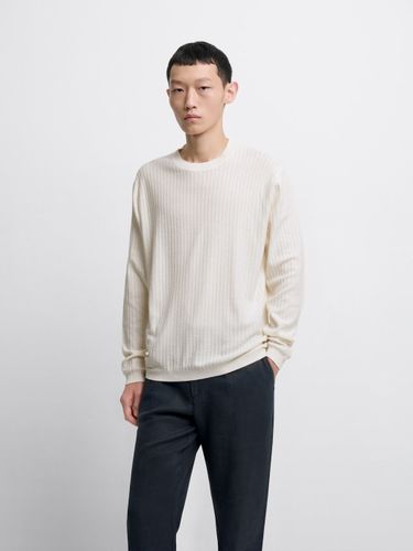 Pull col rond en coton mélangé - Devred - Modalova
