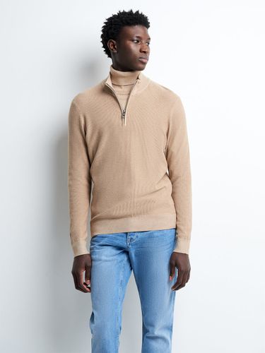 Pull col cheminée zippé en viscose bio - Devred - Modalova