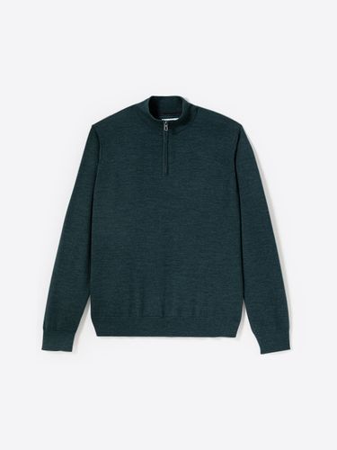 Pull col cheminée zip 100% laine mérinos - Devred - Modalova