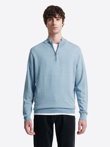 Pull col cheminée zip 100% laine mérinos - Devred - Modalova