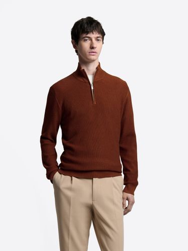 Pull col cheminée zip viscose certifiée - Devred - Modalova