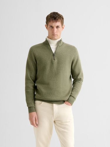 Pull zippé en coton cachemire - Devred - Modalova