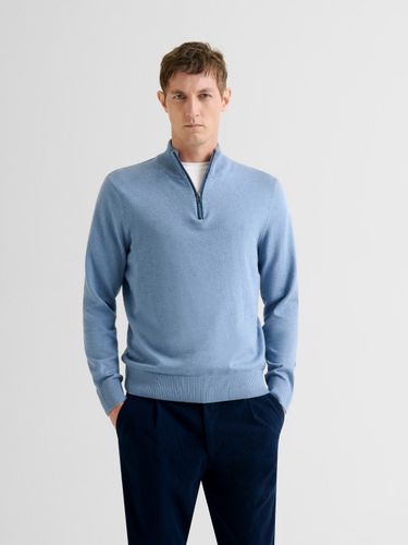 Pull col montant zip en coton cachemire - Devred - Modalova