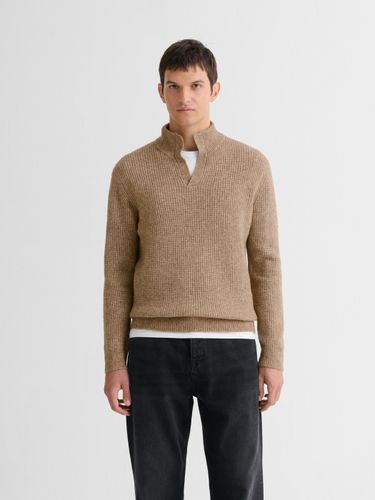 Pull col montant ouvert en maille perlée - Devred - Modalova