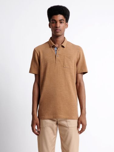 Polo manches courtes faux-uni en coton - Devred - Modalova