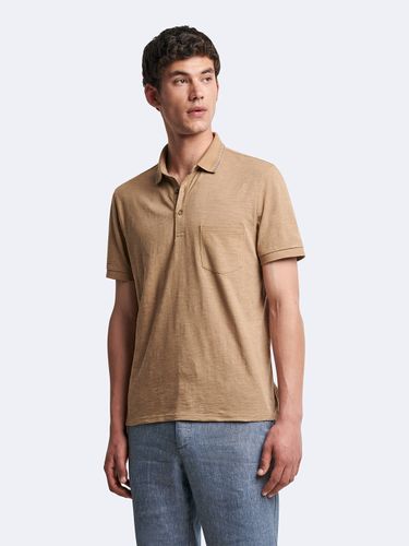 Polo manches courtes en coton faux-uni - Devred - Modalova