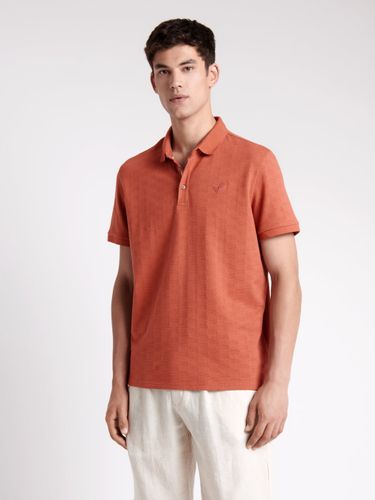 Polo manches courtes en coton à relief - Devred - Modalova