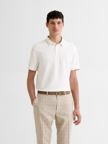 Polo boutonné en jacquard - Devred - Modalova