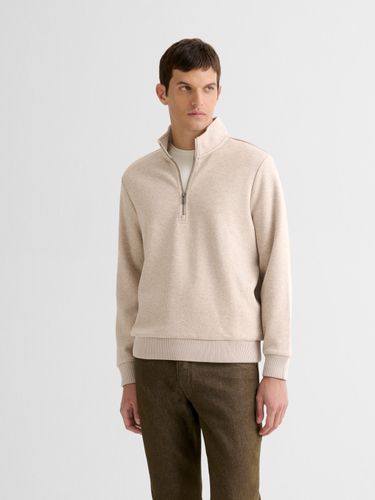 Sweat col montant zippé chiné - Devred - Modalova
