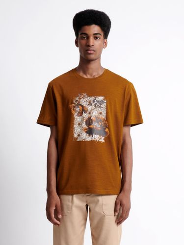 T-shirt col rond en coton bio fleuri - Devred - Modalova