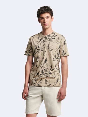 T-shirt col rond 100% coton fleuri - Devred - Modalova
