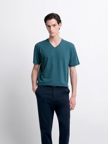 T-shirt col V en coton Supima® - Devred - Modalova