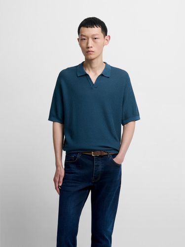 Polo maille col ouvert en coton bio - Devred - Modalova