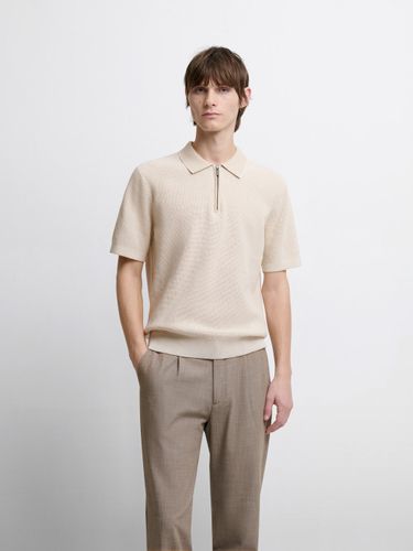 Polo col zippé en coton bio - Devred - Modalova