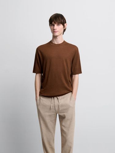 T-shirt maille col rond en lin - Devred - Modalova