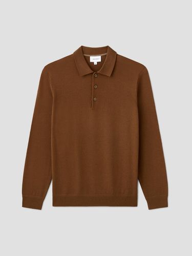 Pull col polo boutonné en laine Mérinos - Devred - Modalova