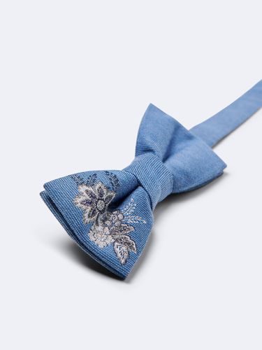 Noeud papillon en soie mélangée fleuri - Devred - Modalova