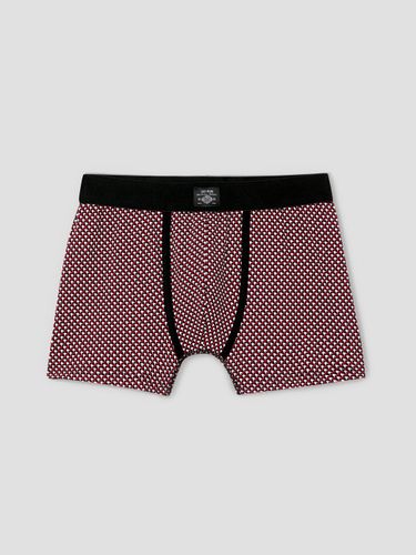 Boxer en coton élasthanne à motif - Devred - Modalova