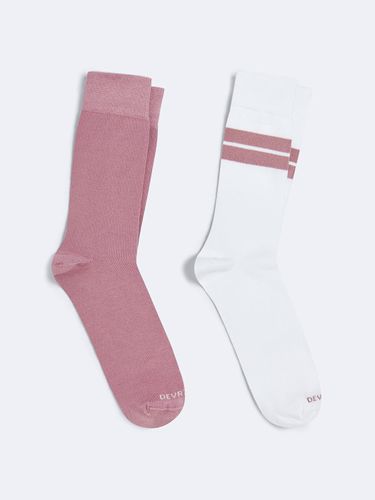Chaussettes en coton bio rayé - Devred - Modalova