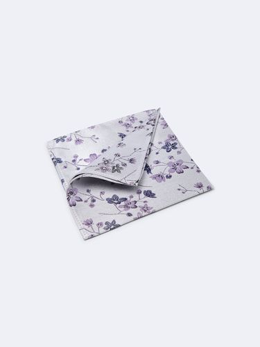 Pochette en soie mélangée fleurie - Devred - Modalova