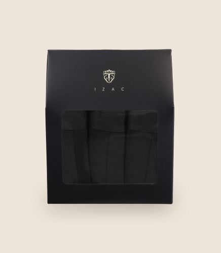 IZAC - Pack de 3 boxers noir - IZAC - Modalova