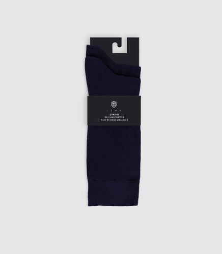 Pack de 2 chaussettes unies marine - IZAC - Modalova