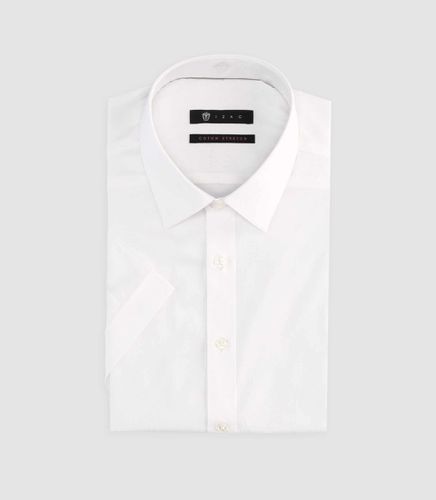 Chemise à manches courtes blanche 7 - IZAC - Modalova