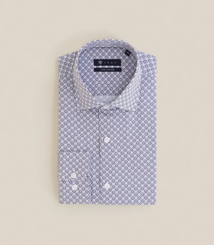 Chemise ajustée avec col italien - IZAC - Modalova