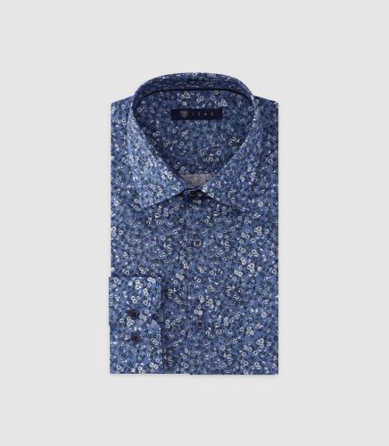 Chemise imprimée manches longues ciel - IZAC - Modalova