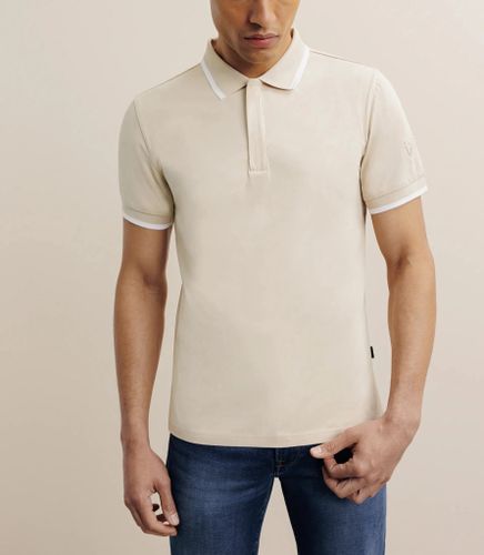 IZAC - Polo zip beige - IZAC - Modalova