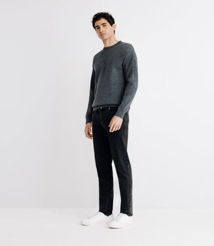 Pull sweat col rond anthracite - IZAC - Modalova