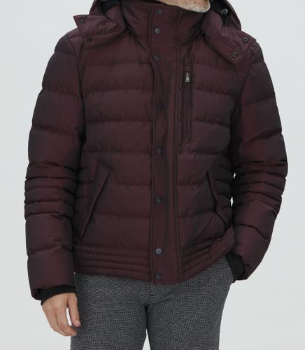 Blouson matelassé bordeaux ''Tamis'' - IZAC - Modalova