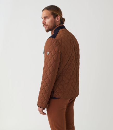 Blouson surchemise matelassé café ''Fabuleux'' - IZAC - Modalova
