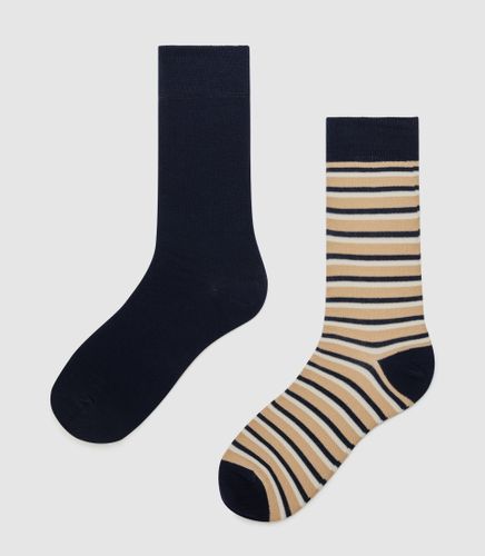 Chaussettes fantaisie marine ''Quadry'' - IZAC - Modalova