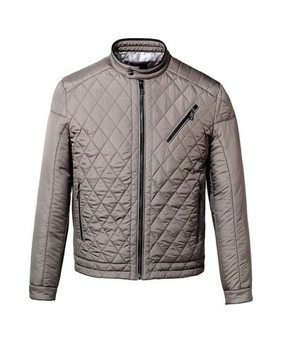 IZAC - Blouson matelassé taupe - Izac - Modalova