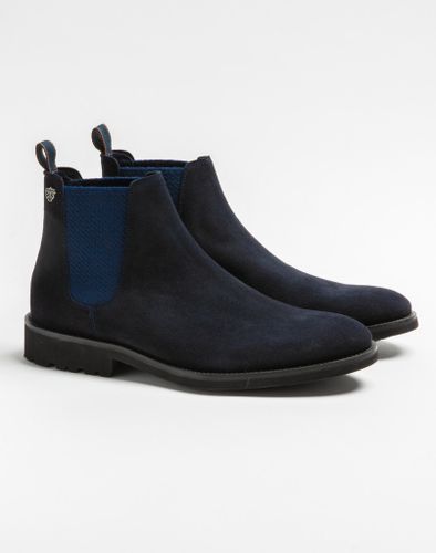 IZAC - Boots Chelsea cuir marine - Izac - Modalova