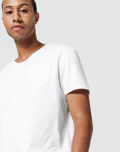 T-Shirt Col V Blanc XS - Izac - Izac - Modalova