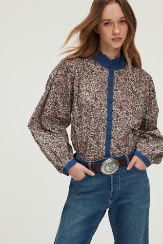 Chemise à fleurs et denim - UTHIA - Couleur : - Taille : - Pablo - Modalova