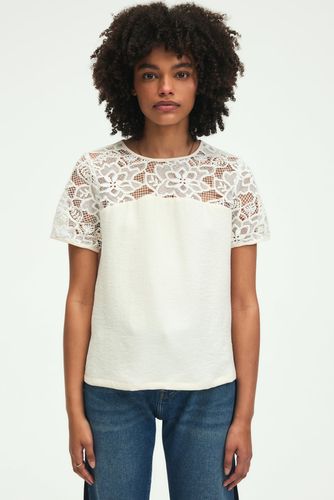 Top en crêpe et dentelle - UBARINE - Couleur : - Taille : - Pablo - Modalova