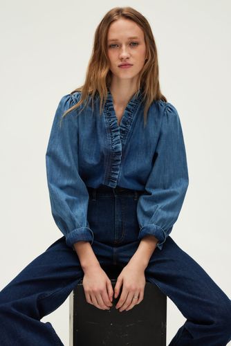 Chemise en denim à volants - CELINE - Couleur : - Taille : - Pablo - Modalova