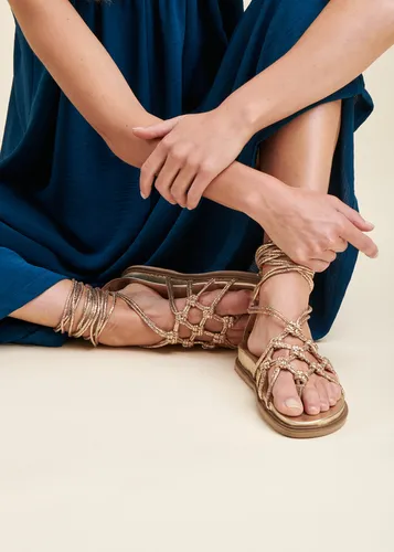 Sandales plates spartiates - La Fée Maraboutée - Modalova