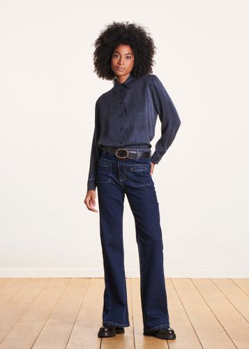 Jean bootcut brut taille haute en coton biologique - La Fée Maraboutée - Modalova