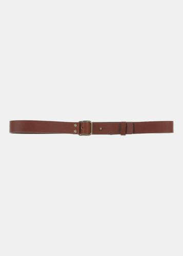 Ceinture fine camel en cuir - La Fée Maraboutée - Modalova